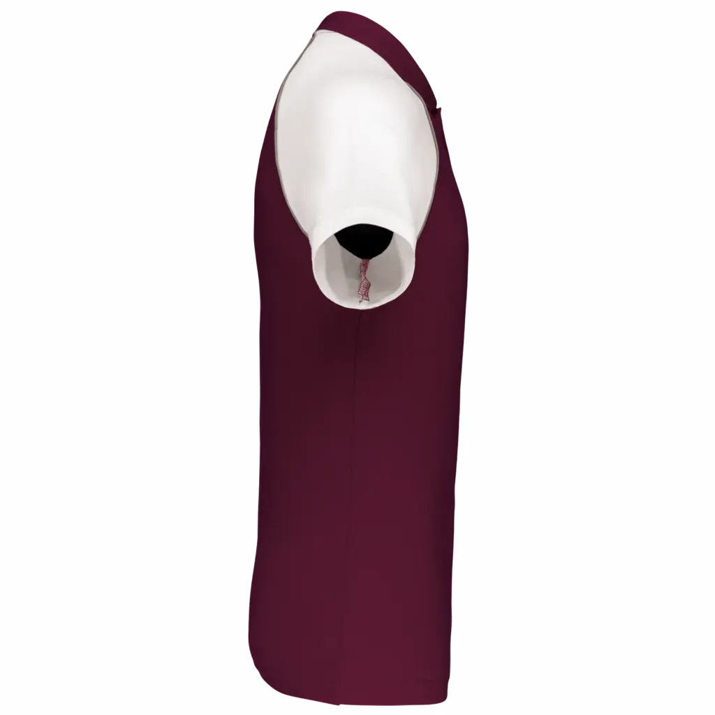 Polo baseball, bordeaux / white — productfoto 24