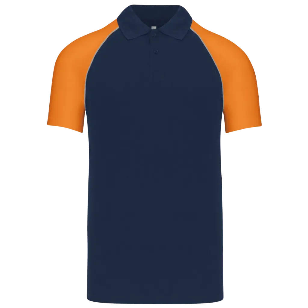 Polo baseball, navy / orange — productfoto 28