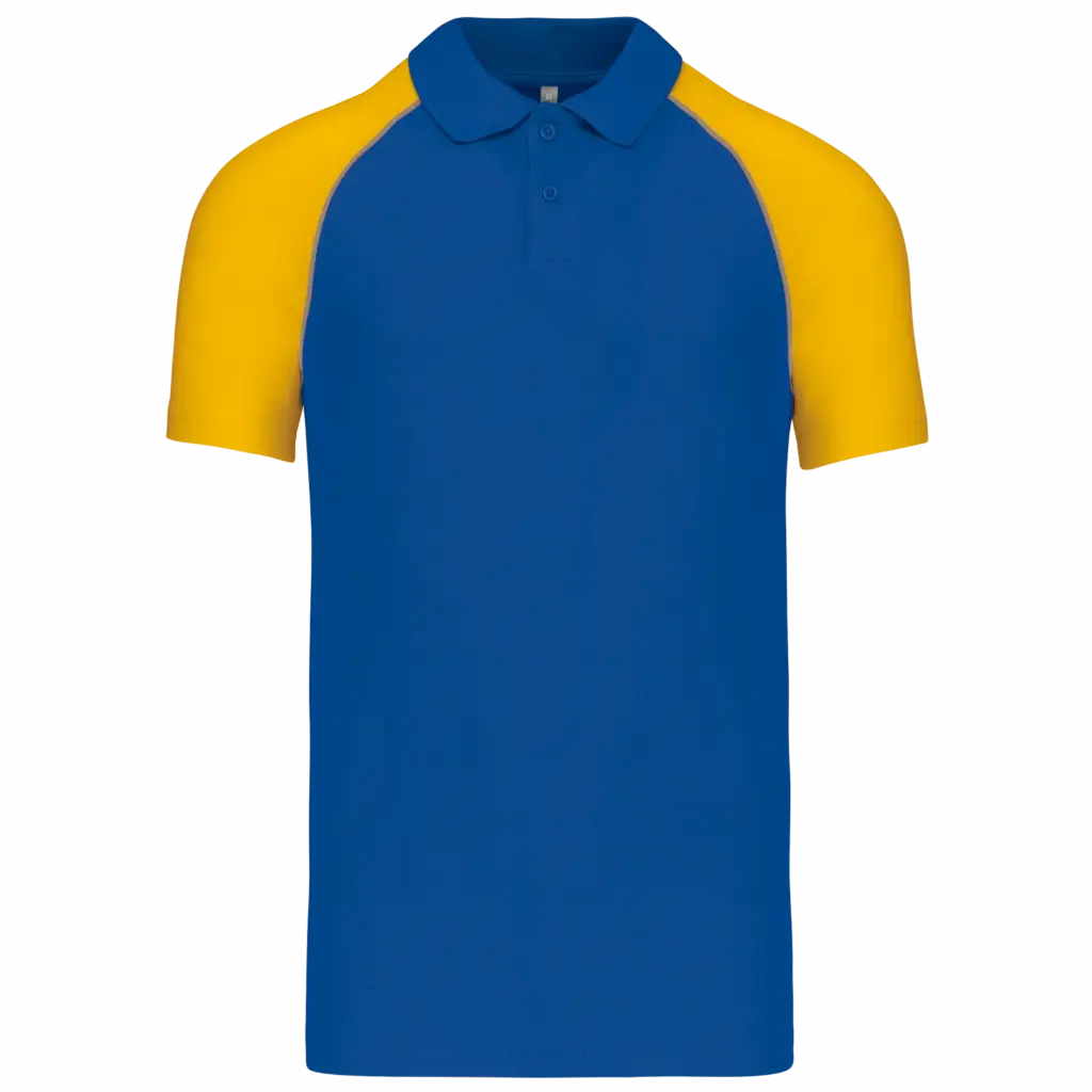 Polo baseball, royal blue / yellow — productfoto 43