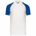 Polo baseball, white / royal blue — productfoto 49