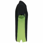 PS_K232-S_BLACK-LIME - Hidalgo-werbeartikel Tweekleurige piquépolo korte mouwen heren, black / lime — productfoto 12