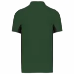 PS_K232-B_FORESTGREEN-BLACK - Hidalgo-werbeartikel Tweekleurige piquépolo korte mouwen heren, forest green / black — productfoto 20