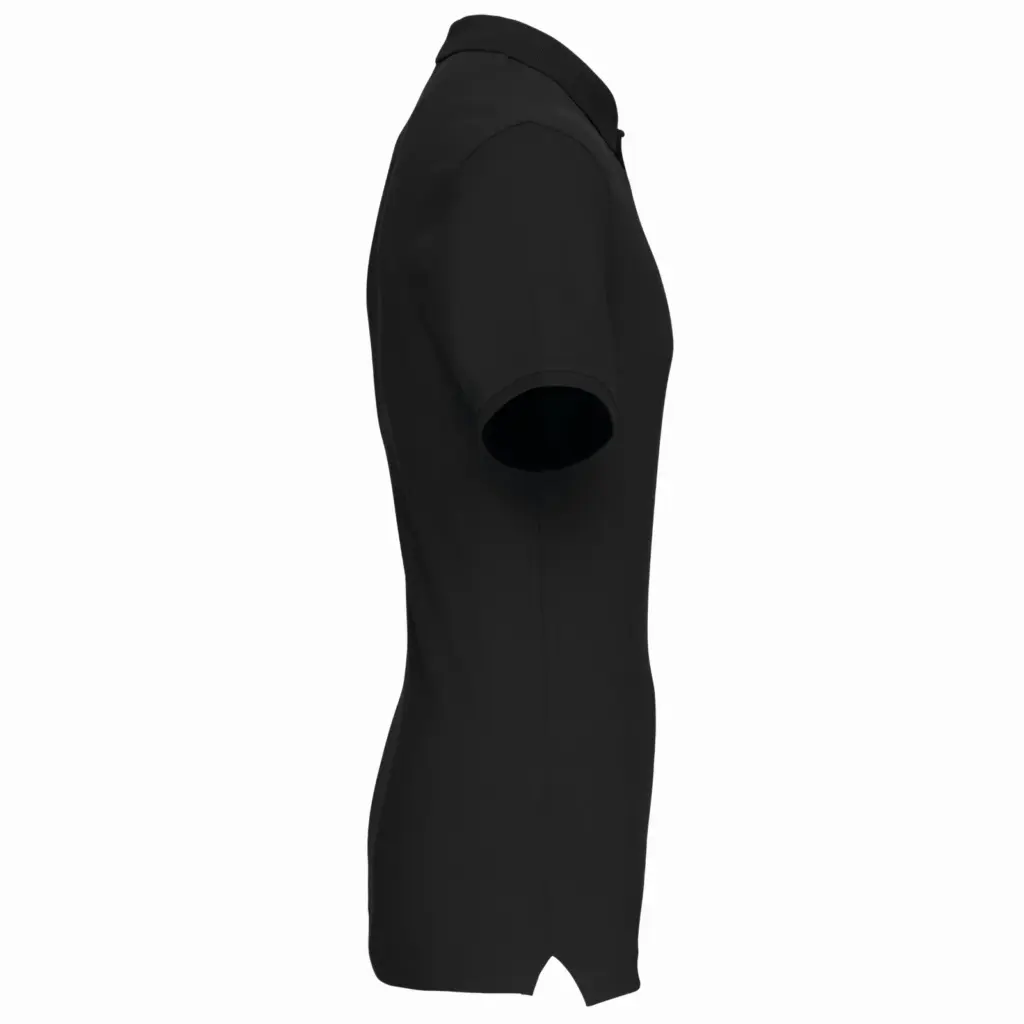 Piquépolo korte mouwen heren, black — productfoto 13