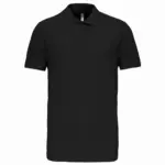 Piquépolo korte mouwen heren, black — productfoto 14