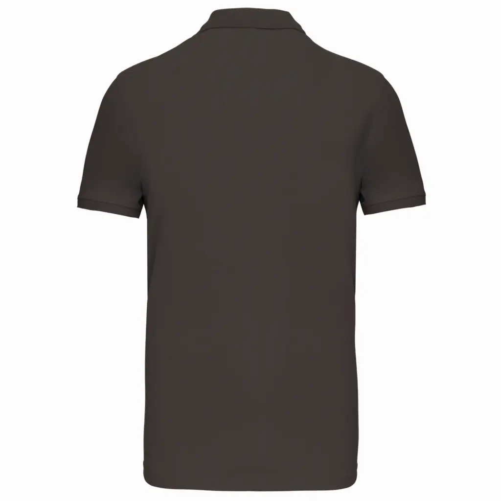 Piquépolo korte mouwen heren, dark grey — productfoto 18