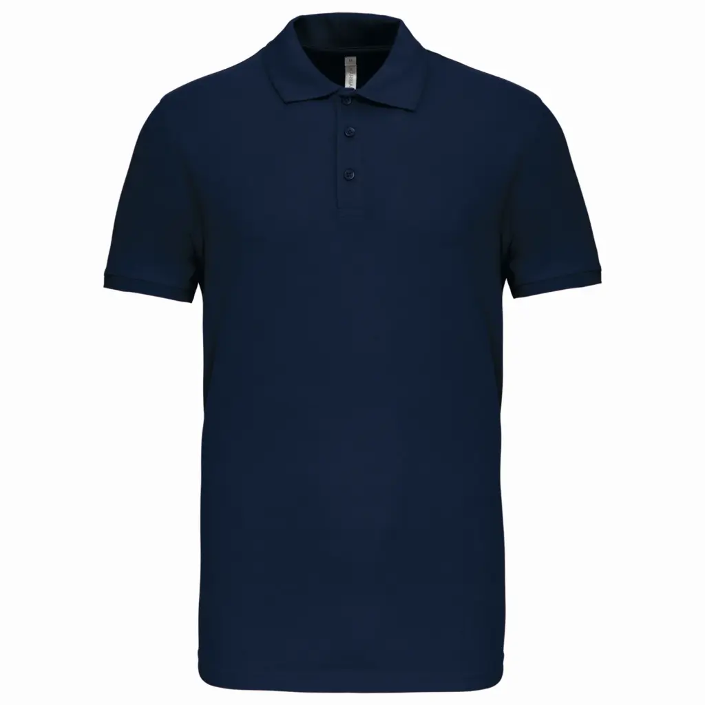 Piquépolo korte mouwen heren, navy — productfoto 20