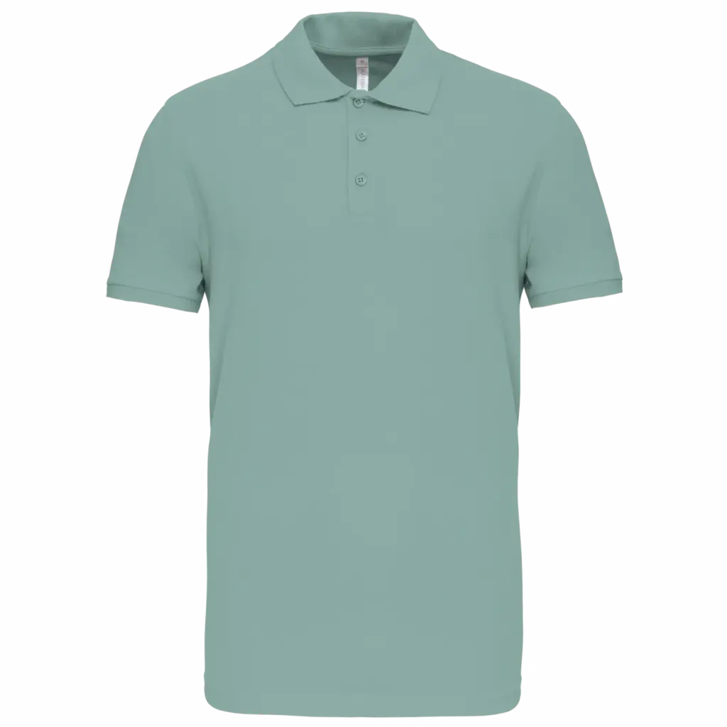 Piquépolo korte mouwen heren, sage — productfoto 26