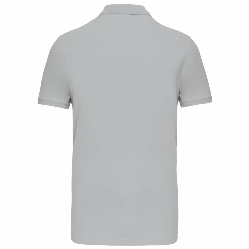 Piquépolo korte mouwen heren, snow grey — productfoto 30