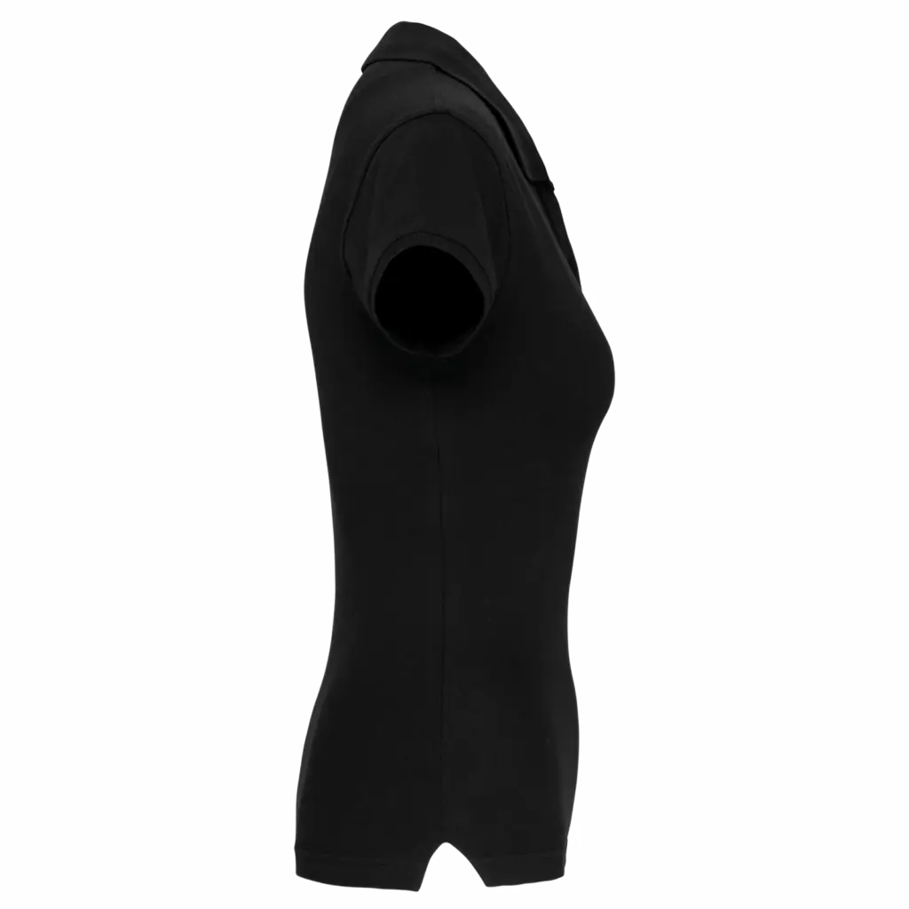 PS_K240-S_BLACK - Hidalgo-werbeartikel Piquépolo korte mouwen dames, black — productfoto 6