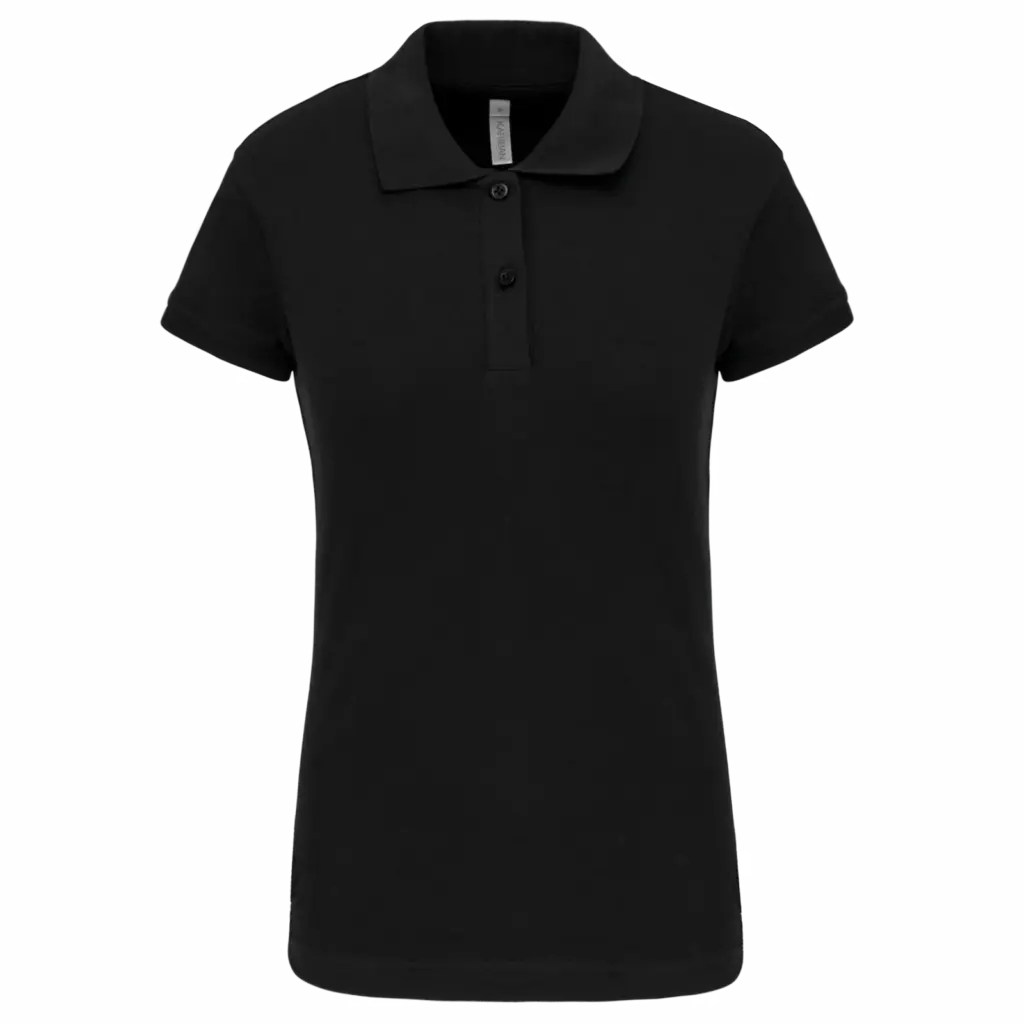 PS_K240_BLACK - Hidalgo-werbeartikel Piquépolo korte mouwen dames, black — productfoto 7