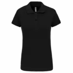 PS_K240_BLACK - Hidalgo-werbeartikel Piquépolo korte mouwen dames, black — productfoto 7