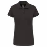 PS_K240_DARKGREY - Hidalgo-werbeartikel Piquépolo korte mouwen dames, dark grey — productfoto 10