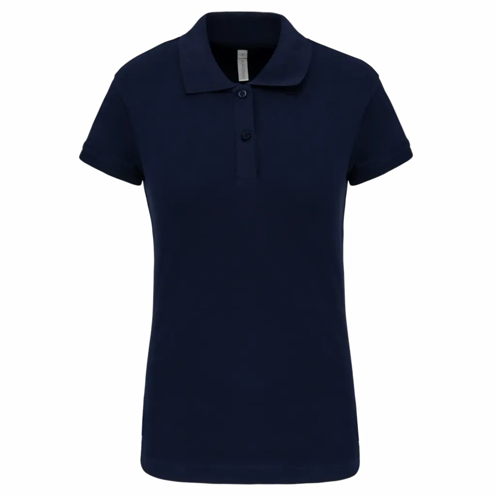 PS_K240_NAVY - Hidalgo-werbeartikel Piquépolo korte mouwen dames, navy — productfoto 16