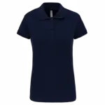 PS_K240_NAVY - Hidalgo-werbeartikel Piquépolo korte mouwen dames, navy — productfoto 16