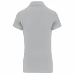 PS_K240-B_SNOWGREY - Hidalgo-werbeartikel Piquépolo korte mouwen dames, snow grey — productfoto 23