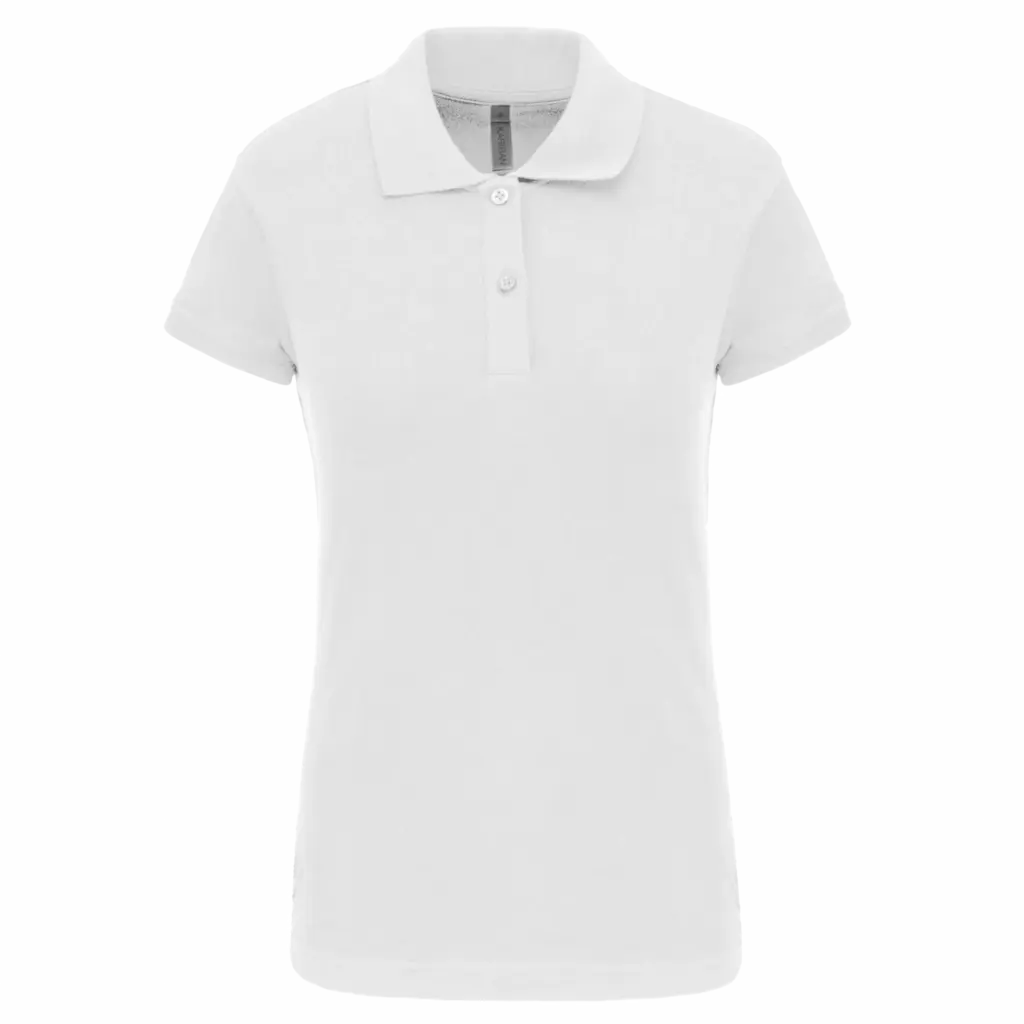 PS_K240_WHITE - Hidalgo-werbeartikel Piquépolo korte mouwen dames, white — productfoto 25