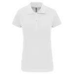 PS_K240_WHITE - Hidalgo-werbeartikel Piquépolo korte mouwen dames, white — productfoto 25