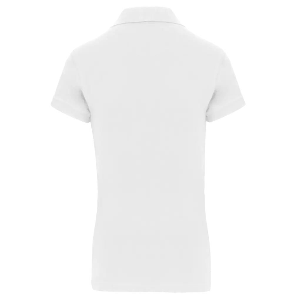 PS_K240-B_WHITE - Hidalgo-werbeartikel Piquépolo korte mouwen dames, white — productfoto 26
