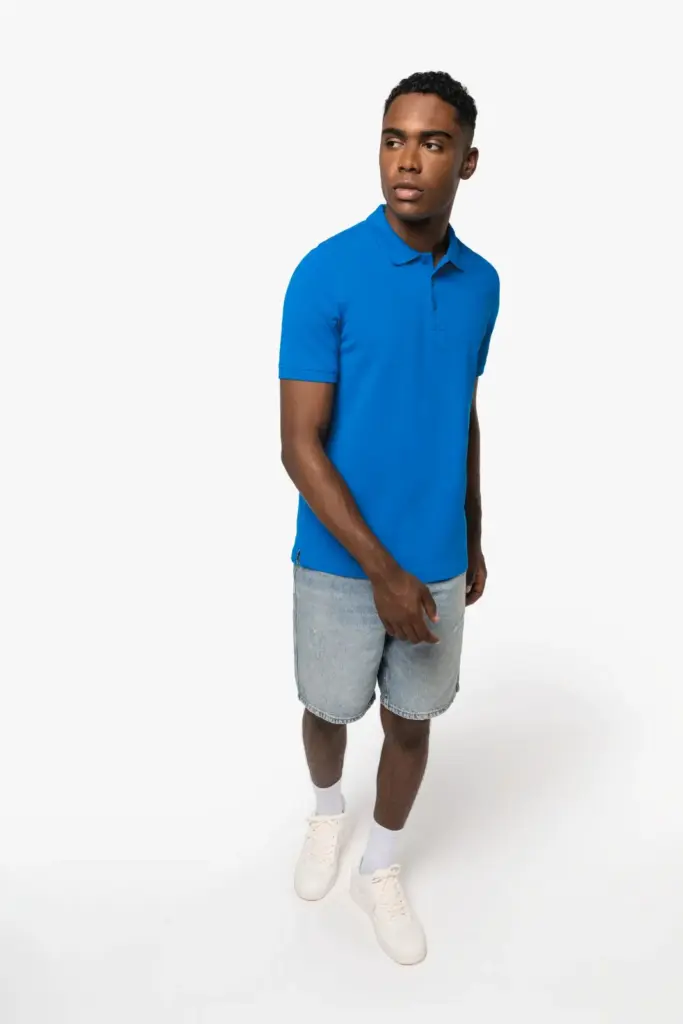Heren piquépolo met korte mouwen — productfoto 7