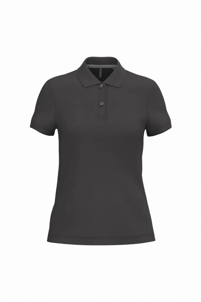 PS_K242_DARKGREY - Hidalgo-werbeartikel Damespolo korte mouwen, dark grey — productfoto 18