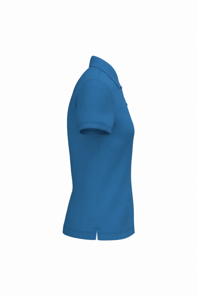 PS_K242-S_LIGHTROYALBLUE - Hidalgo-werbeartikel Damespolo korte mouwen, light royal blue — productfoto 32