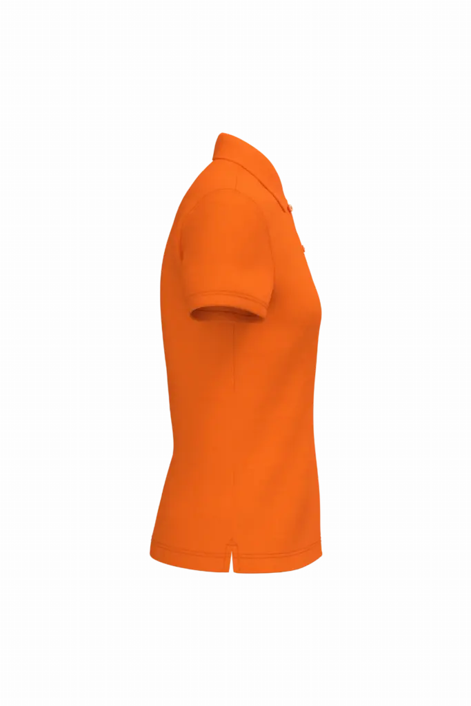 PS_K242-S_ORANGE - Hidalgo-werbeartikel Damespolo korte mouwen, orange — productfoto 44