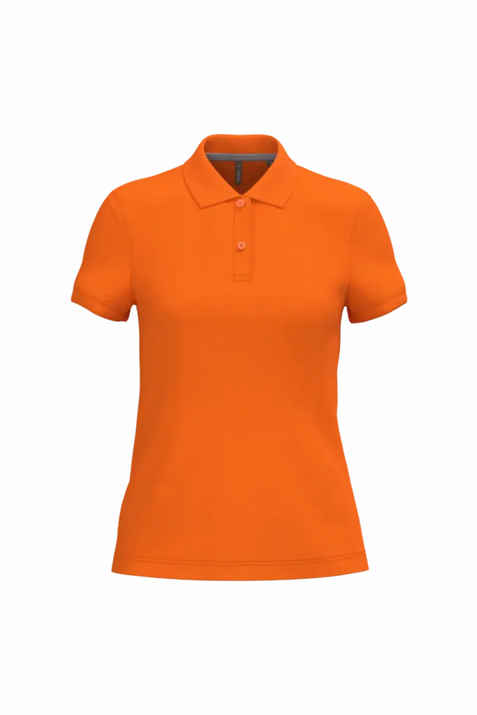 PS_K242_ORANGE - Hidalgo-werbeartikel Damespolo korte mouwen, orange — productfoto 45