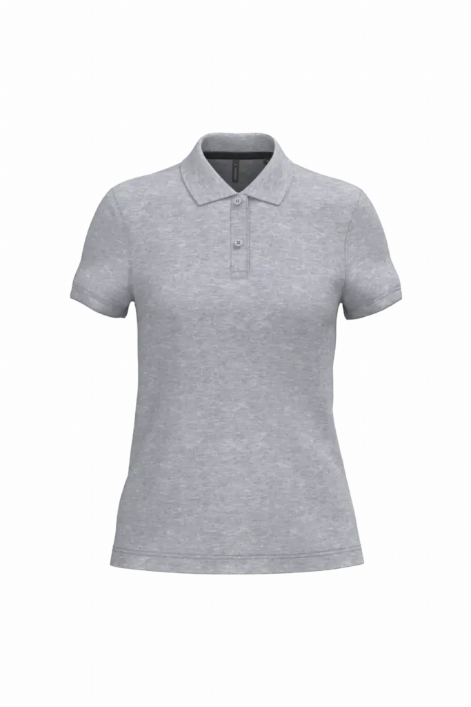 PS_K242_OXFORDGREY - Hidalgo-werbeartikel Damespolo korte mouwen, oxford grey — productfoto 48