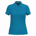 PS_K242_TROPICALBLUE - Hidalgo-werbeartikel Damespolo korte mouwen, tropical blue — productfoto 63