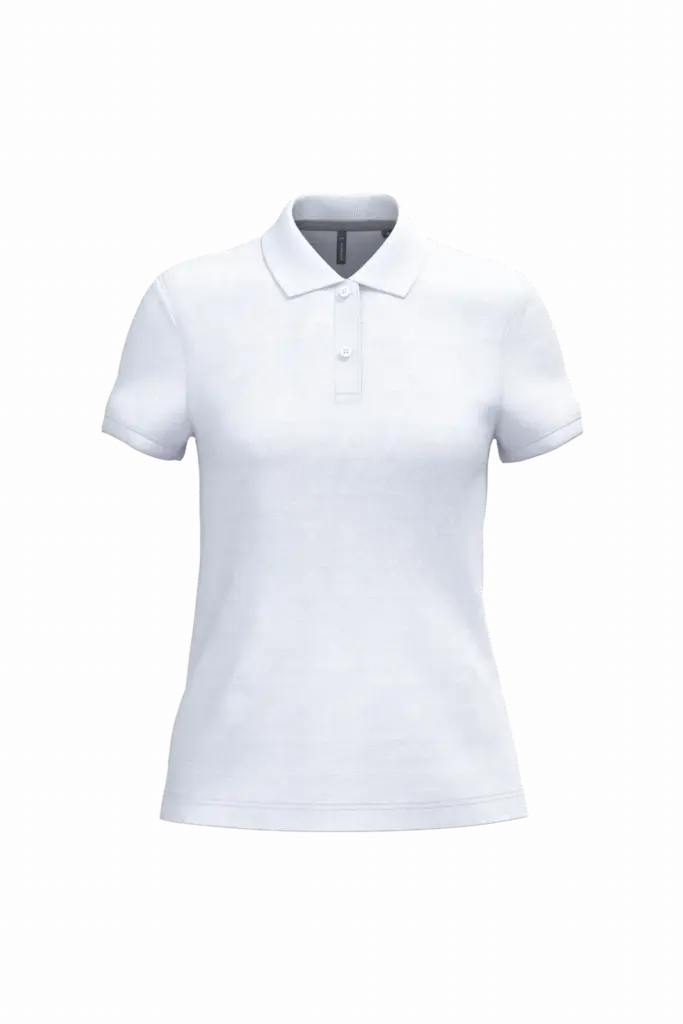 PS_K242_WHITE - Hidalgo-werbeartikel Damespolo korte mouwen, white — productfoto 66