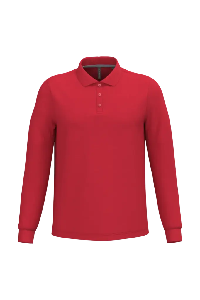 PS_K243_RED - Hidalgo-werbeartikel Polo lange mouwen — productfoto 57