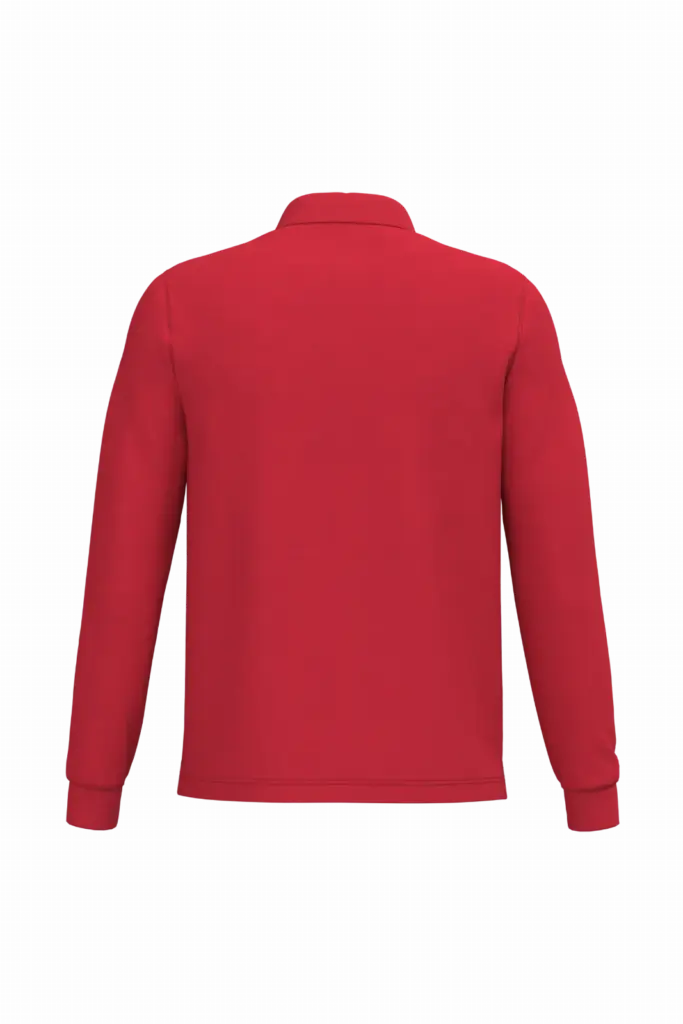 PS_K243-B_RED - Hidalgo-werbeartikel Polo lange mouwen — productfoto 58