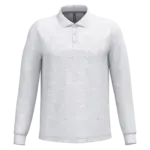 PS_K243_ASHHEATHER - Hidalgo-werbeartikel Polo lange mouwen, ash heather — productfoto 12