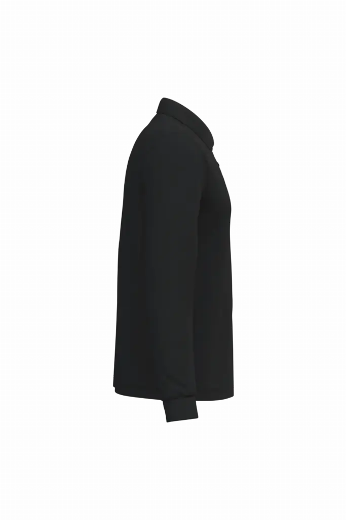 PS_K243-S_BLACK - Hidalgo-werbeartikel Polo lange mouwen, black — productfoto 14
