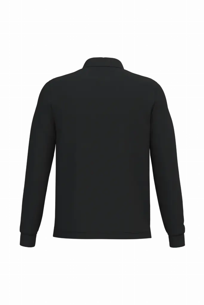 PS_K243-B_BLACK - Hidalgo-werbeartikel Polo lange mouwen, black — productfoto 16