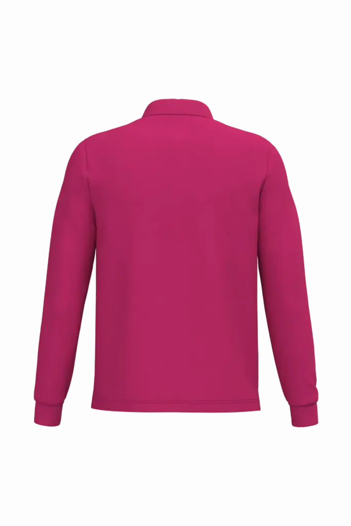 PS_K243-B_FUCHSIA - Hidalgo-werbeartikel Polo lange mouwen, fuchsia — productfoto 31
