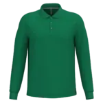 PS_K243_KELLYGREEN - Hidalgo-werbeartikel Polo lange mouwen, kelly green — productfoto 33