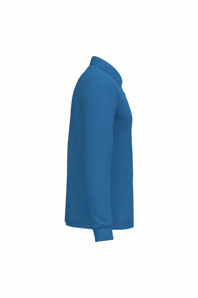 PS_K243-S_LIGHTROYALBLUE - Hidalgo-werbeartikel Polo lange mouwen, light royal blue — productfoto 35