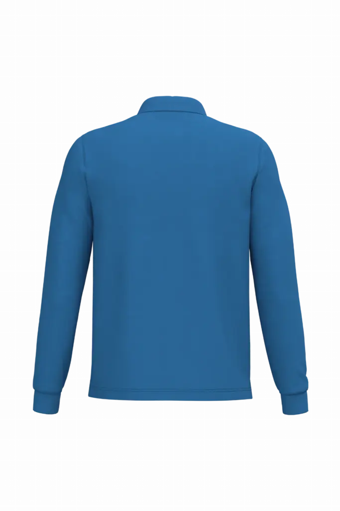 PS_K243-B_LIGHTROYALBLUE - Hidalgo-werbeartikel Polo lange mouwen, light royal blue — productfoto 37