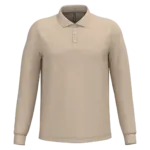 PS_K243_LIGHTSAND - Hidalgo-werbeartikel Polo lange mouwen, light sand — productfoto 39