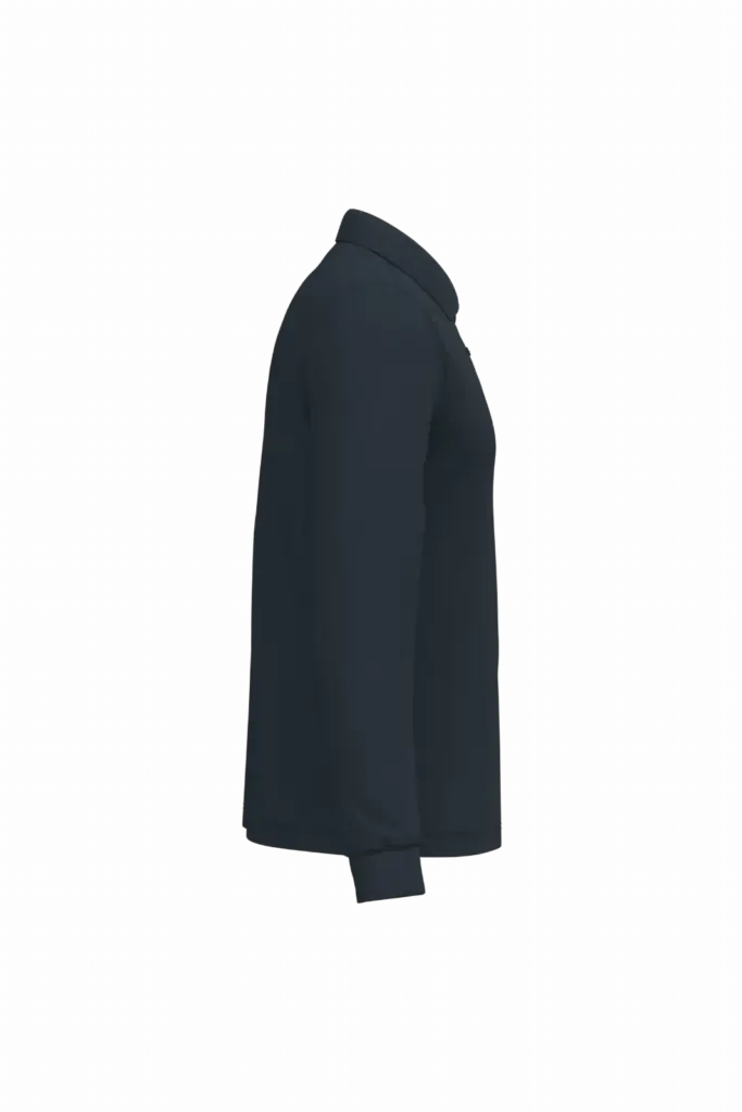 PS_K243-S_NAVY - Hidalgo-werbeartikel Polo lange mouwen, navy — productfoto 44
