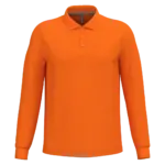 PS_K243_ORANGE - Hidalgo-werbeartikel Polo lange mouwen, orange — productfoto 48