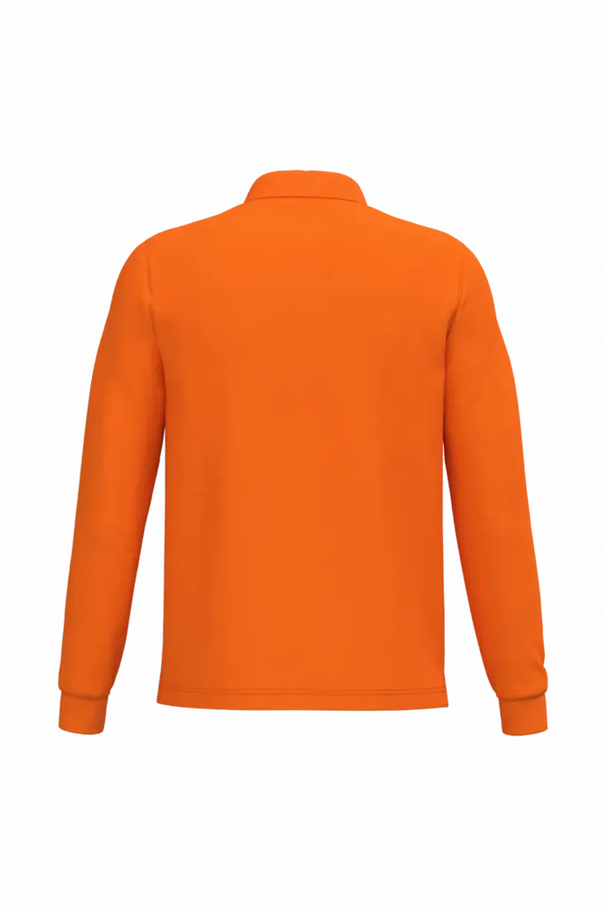 PS_K243-B_ORANGE - Hidalgo-werbeartikel Polo lange mouwen, orange — productfoto 49