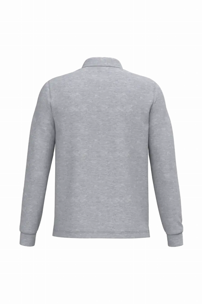 PS_K243-B_OXFORDGREY - Hidalgo-werbeartikel Polo lange mouwen, oxford grey — productfoto 52