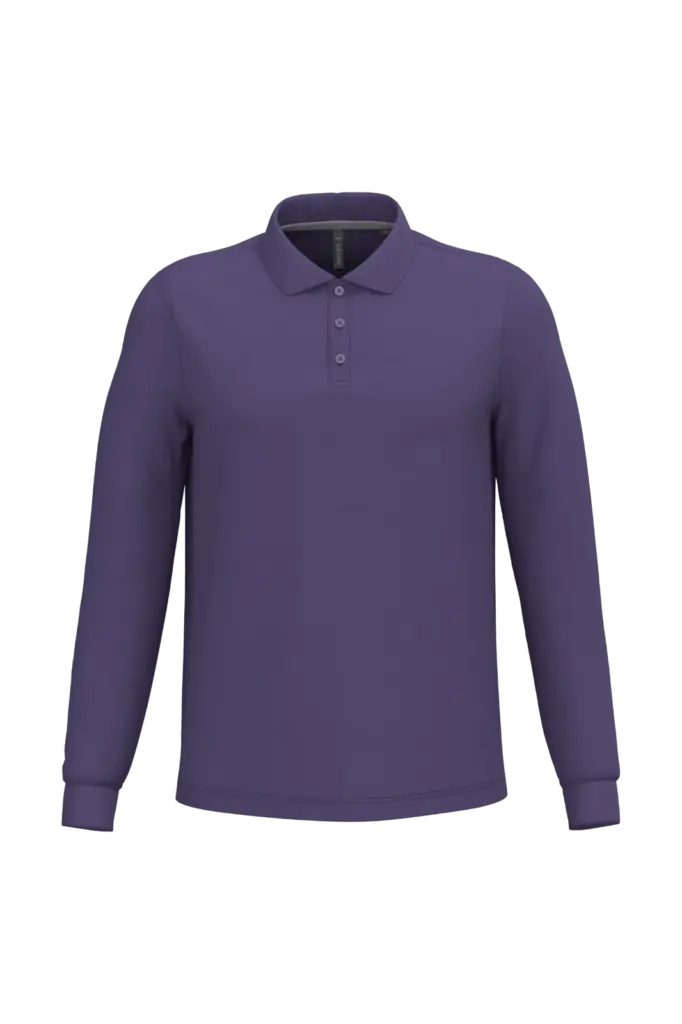 PS_K243_PURPLE - Hidalgo-werbeartikel Polo lange mouwen, purple — productfoto 54