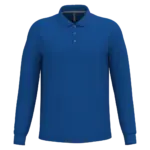 PS_K243_ROYALBLUE - Hidalgo-werbeartikel Polo lange mouwen, royal blue — productfoto 60