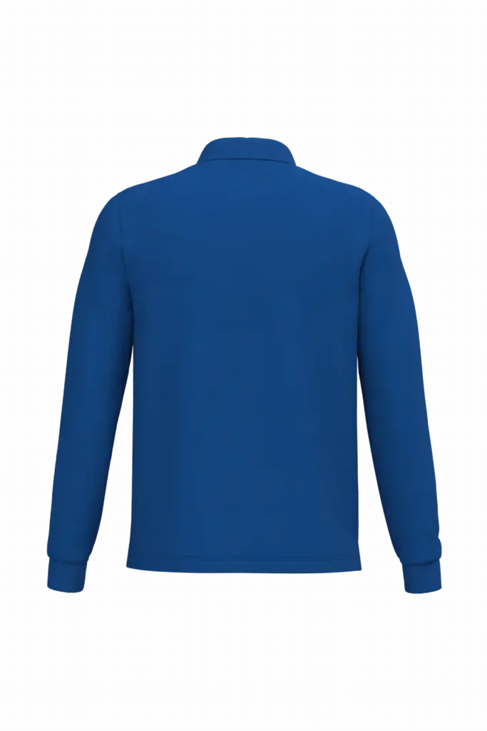 PS_K243-B_ROYALBLUE - Hidalgo-werbeartikel Polo lange mouwen, royal blue — productfoto 61