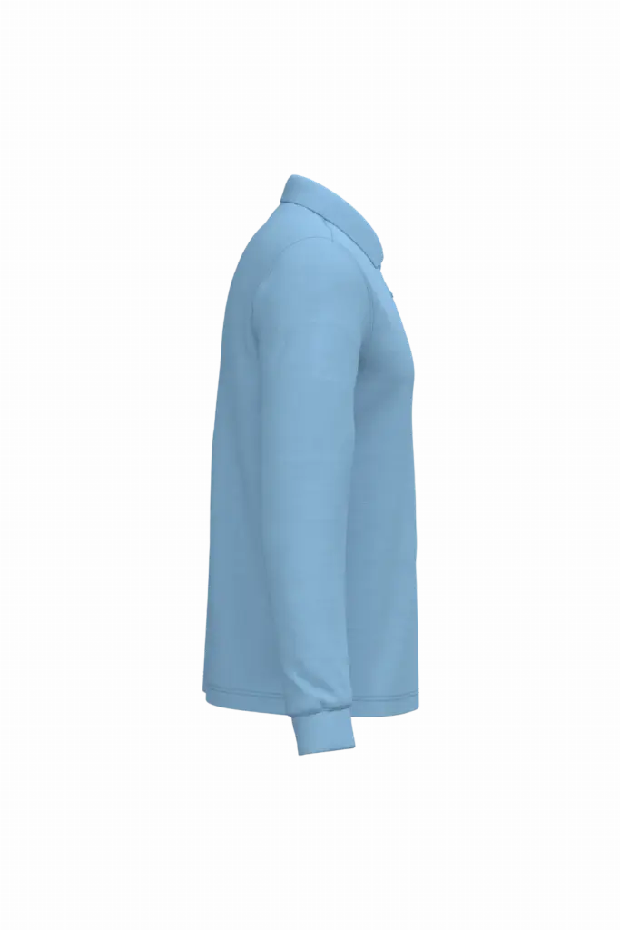 PS_K243-S_SKYBLUE - Hidalgo-werbeartikel Polo lange mouwen, sky blue — productfoto 62