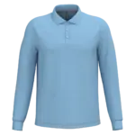 PS_K243_SKYBLUE - Hidalgo-werbeartikel Polo lange mouwen, sky blue — productfoto 63