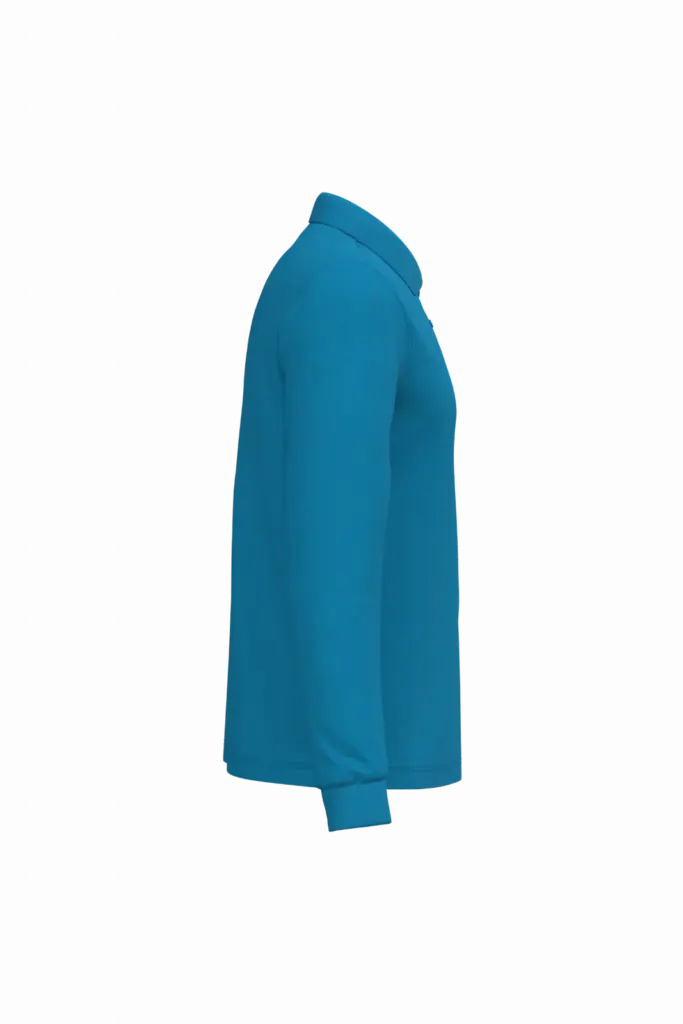 PS_K243-S_TROPICALBLUE - Hidalgo-werbeartikel Polo lange mouwen, tropical blue — productfoto 65